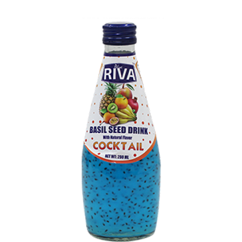 Напиток Bazil Seed со вкусом фруктового коктейля и семенами базилика 290мл*24 (Таиланд)