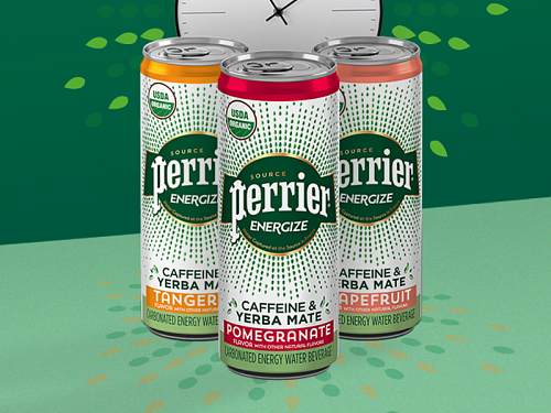 Энергетический напиток Perrier Energize 0.33л*24 Grpft