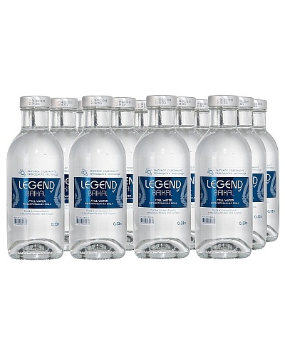 Вода Legend of Baikal 0,33л*12 шт стекло негаз